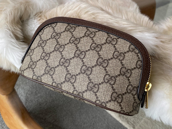 Gucci GG Supreme Ophidia Medium Cosmetic Case | New
