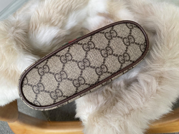 Gucci GG Supreme Ophidia Medium Cosmetic Case | New