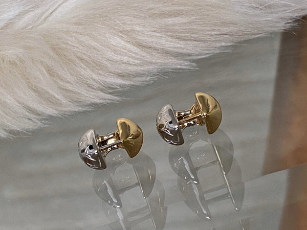 Louis Vuitton Bi-Tone Malletage Nanogram Reversible Earrings