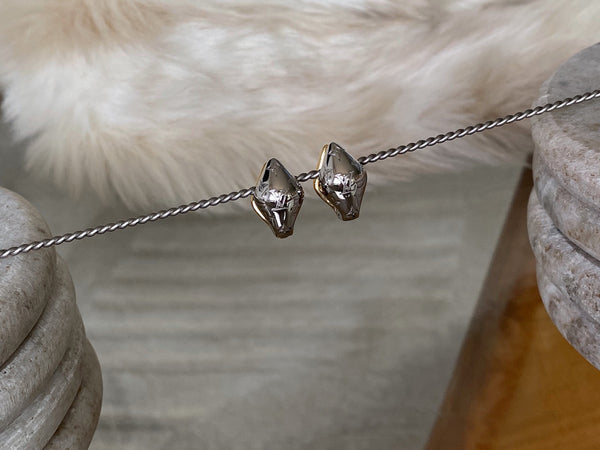 Louis Vuitton Bi-Tone Malletage Nanogram Reversible Earrings