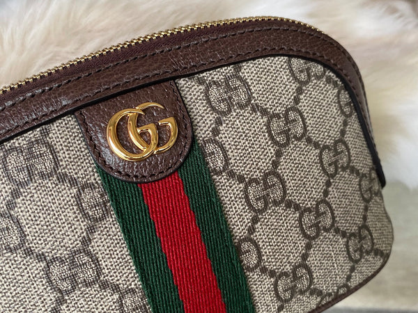 Gucci GG Supreme Ophidia Medium Cosmetic Case | New