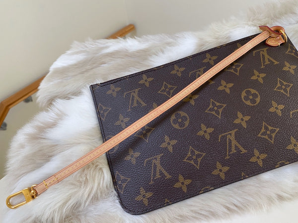 Louis Vuitton 2021 Monogram Beige Neverfull Pochette GM