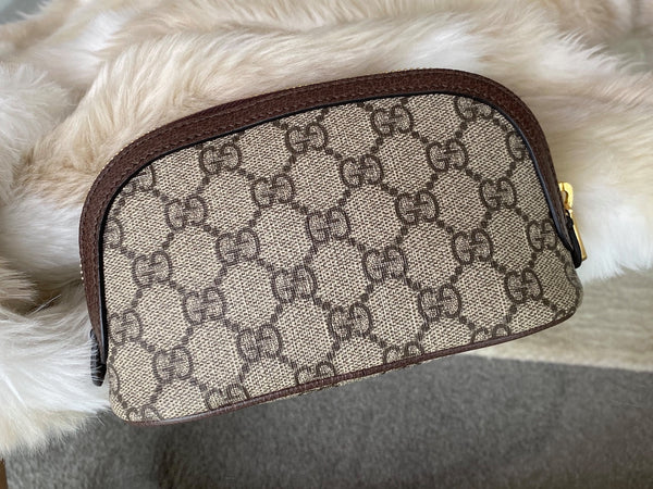 Gucci GG Supreme Ophidia Medium Cosmetic Case | New