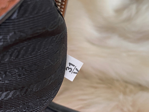 Prada Light Cognac Calfskin Studded Concept Bag