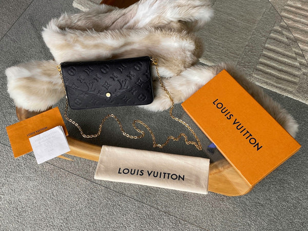 Louis Vuitton Noir Monogram Empreinte Pochette Félicie