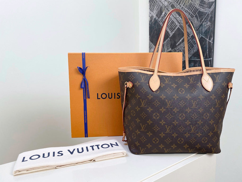 Louis Vuitton 2021 Monogram Beige Neverfull Pochette GM