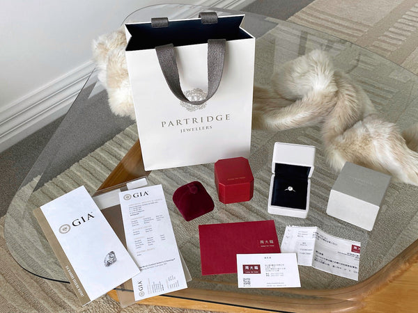 18K White Gold 1.29ct Round Brilliant Engagement Ring