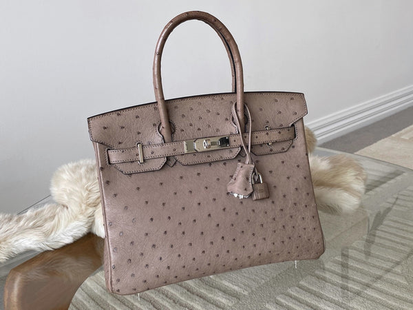 Hermès Mousse Ostrich Birkin 30 PHW