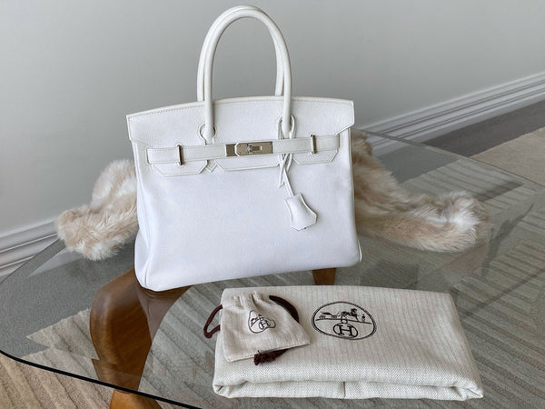 Hermès Blanc Epsom Birkin 30 PHW
