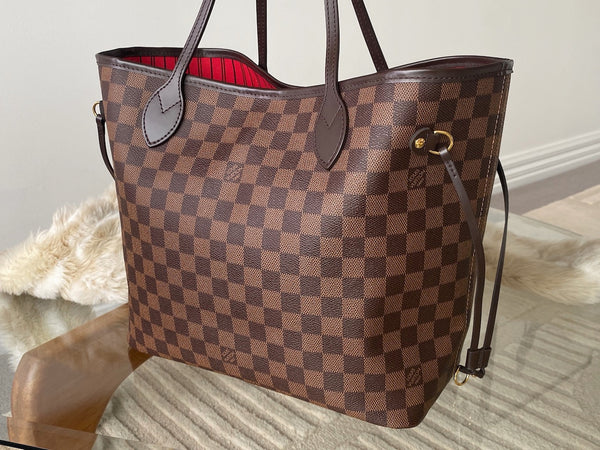 Louis Vuitton Damier Ebene Cerise Neverfull MM