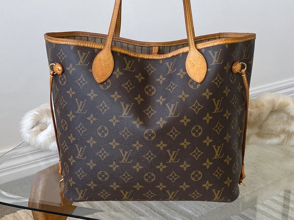 Louis Vuitton Monogram Beige Neverfull MM