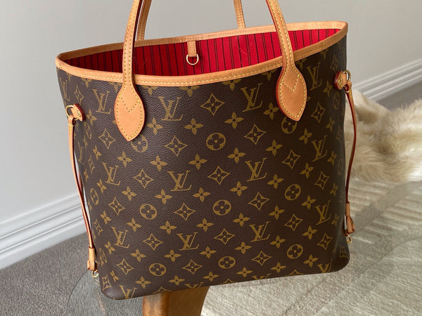 Louis Vuitton 2024 Monogram Cerise Neverfull MM