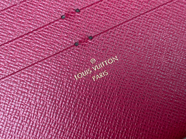 Louis Vuitton Fuchsia Grained Cowhide Pochette Félicie Insert