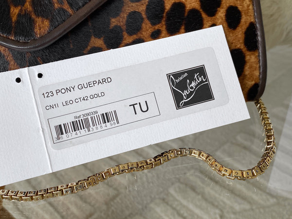 Christian Louboutin Cheetah Pony Hair Envelope Bag