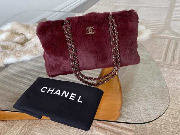 Chanel Bordeaux Lapin Chain Bag
