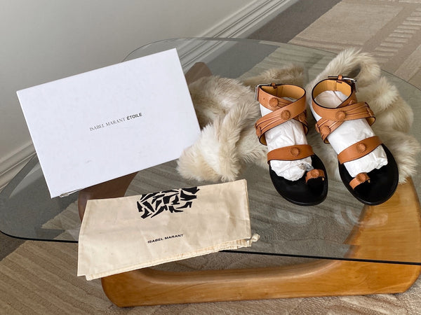 Isabel Marant Natural Leather Jord Kingston | BNIB | Sz37