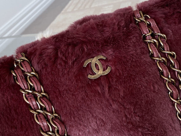 Chanel Bordeaux Lapin Chain Bag