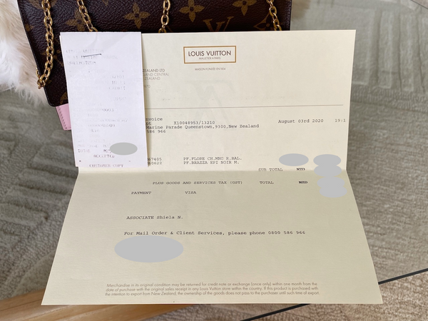 Louis Vuitton Monogram Rose Ballerine Flore Chain Wallet