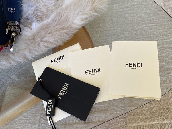 Fendi Elaphe & Vitello Dolce Nappa Studded Flowerland Strap You