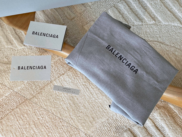 Balenciaga Black Canvas Small Cabas S Tote