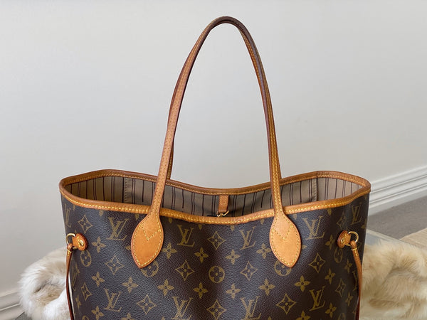Louis Vuitton Monogram Beige Neverfull MM