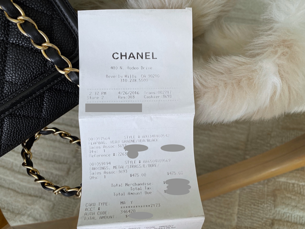 Chanel Black Caviar Medium CC Filigree Flap