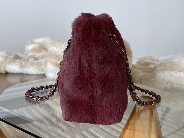 Chanel Bordeaux Lapin Chain Bag
