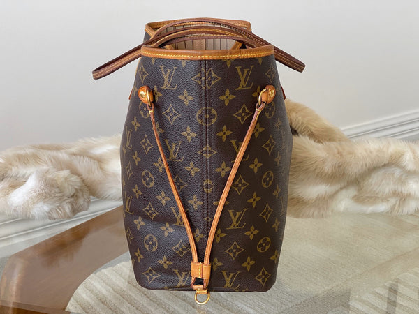 Louis Vuitton Monogram Beige Neverfull MM