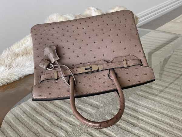 Hermès Mousse Ostrich Birkin 30 PHW