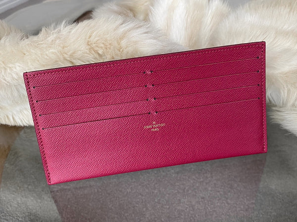 Louis Vuitton Fuchsia Grained Cowhide Pochette Félicie Insert