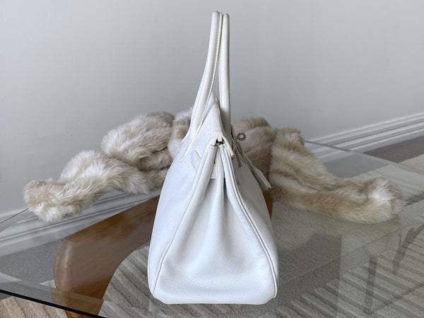 Hermès Blanc Epsom Birkin 30 PHW