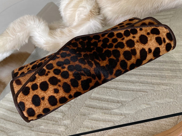 Christian Louboutin Cheetah Pony Hair Envelope Bag