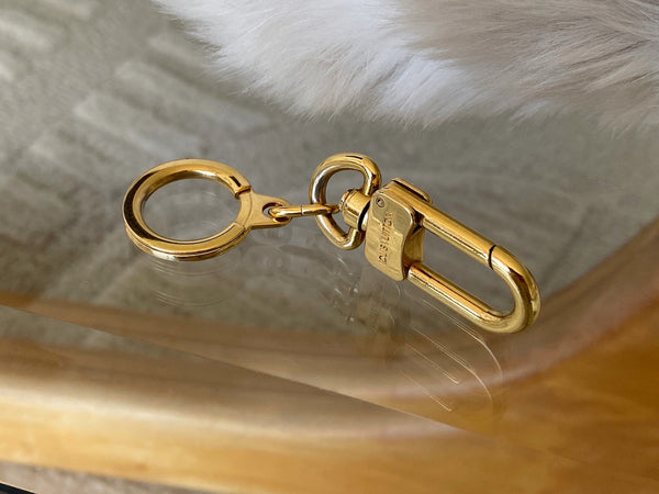 Louis Vuitton Gold-Tone Bolt Key Holder / Strap Extender