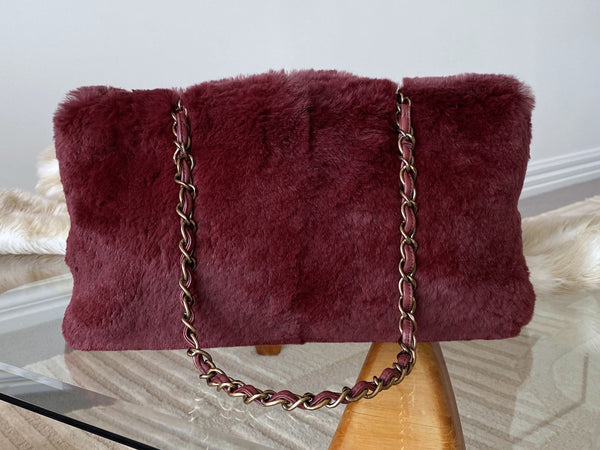 Chanel Bordeaux Lapin Chain Bag