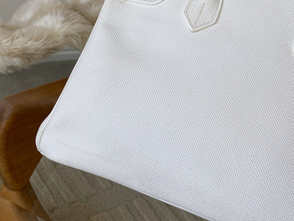 Hermès Blanc Epsom Birkin 30 PHW