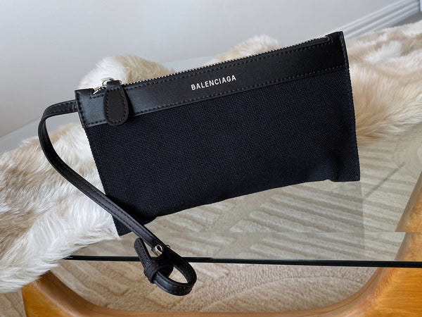 Balenciaga Black Canvas Small Cabas S Tote