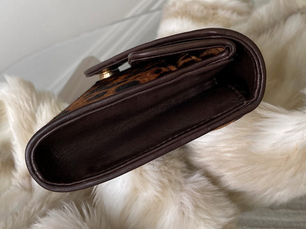 Christian Louboutin Cheetah Pony Hair Envelope Bag