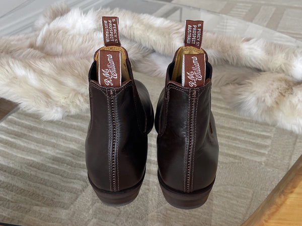 RM Williams Chestnut Yearling Adelaide Boots | Size 38 D | BNIB
