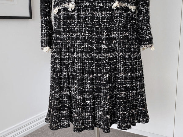 Chanel Cruise Runway Tweed Trompe L'Oeil Jacket Dress | Sz38FR