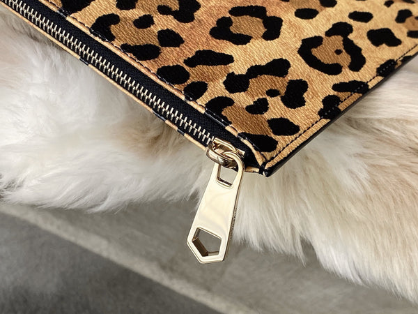 Givenchy Oversized Leopard Print Clutch | New