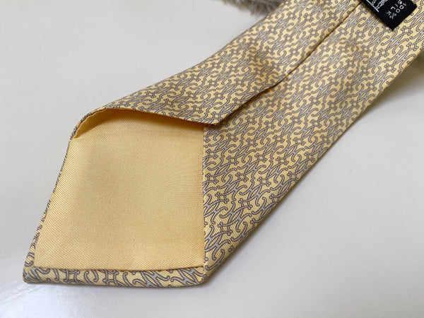 Hermès Maize 100% Silk H Tie