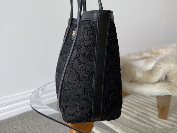 Dolce & Gabbana Black Embroidery Miss Escape Tote