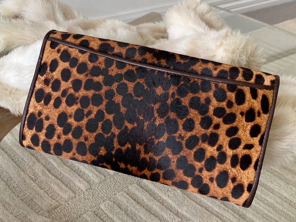 Christian Louboutin Cheetah Pony Hair Envelope Bag