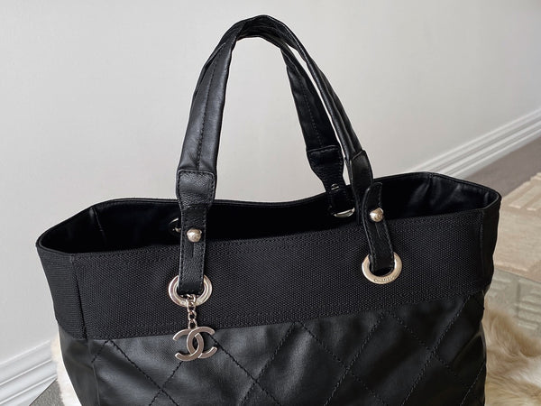 Chanel Black Paris-Biarritz Grand Shopping Tote