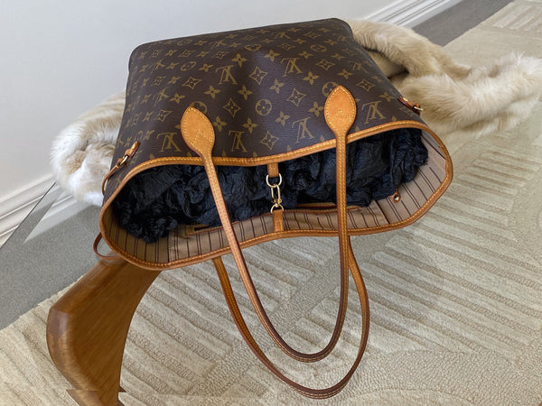 Louis Vuitton Monogram Beige Neverfull MM