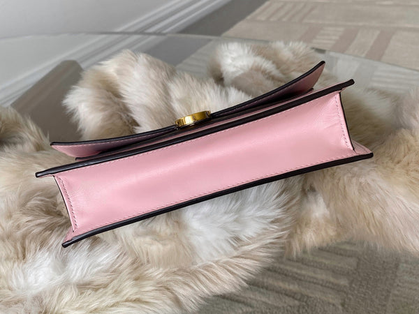 Louis Vuitton Monogram Rose Ballerine Flore Chain Wallet