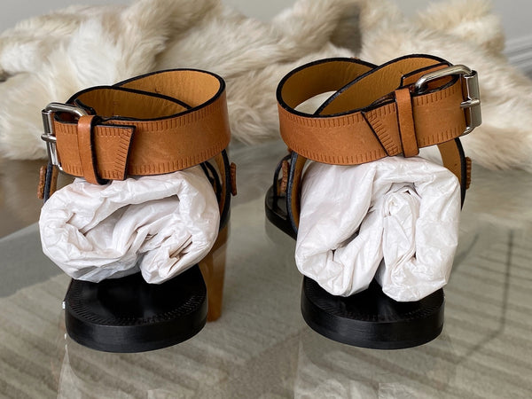 Isabel Marant Natural Leather Jord Kingston | BNIB | Sz37
