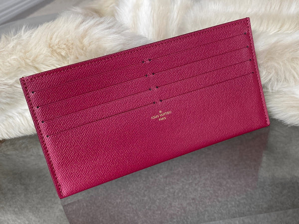 Louis Vuitton Fuchsia Grained Cowhide Pochette Félicie Insert