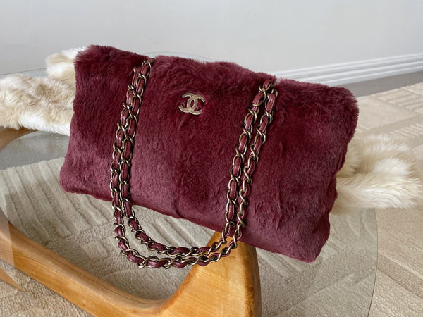Chanel Bordeaux Lapin Chain Bag