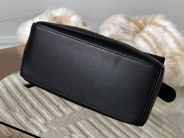 Loewe Black Grained Calfskin Small Classic Puzzle Bag